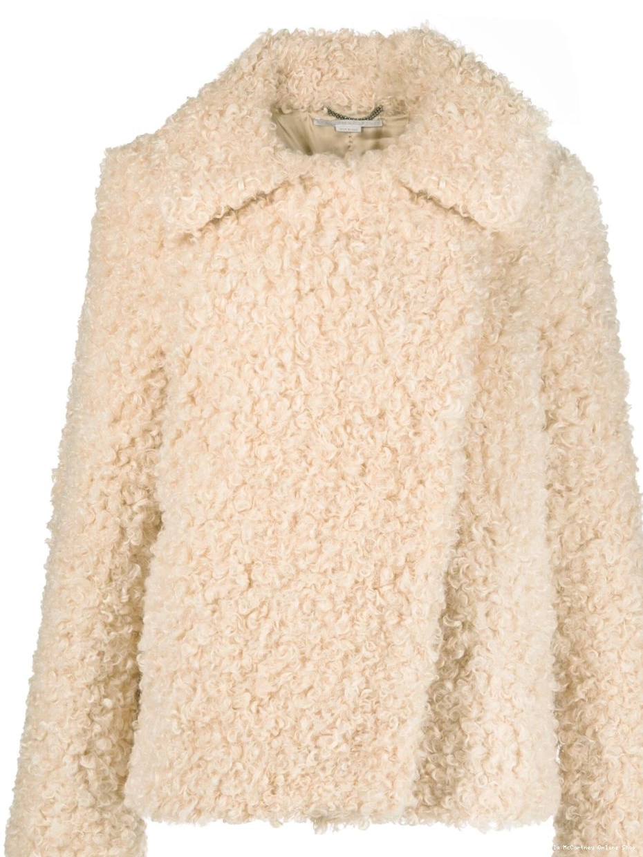 Affordable Women Stella oversized fur-design Teddy McCartney coat 0625